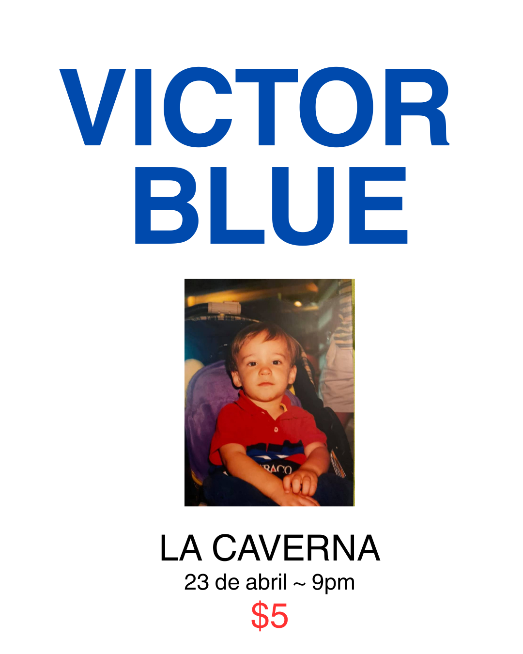 Victor Blue La Caverna poster